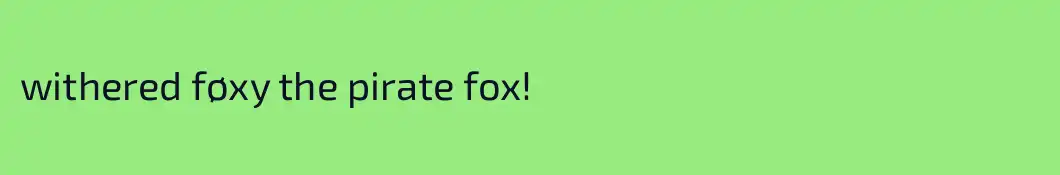 withered føxy the pirate fox!